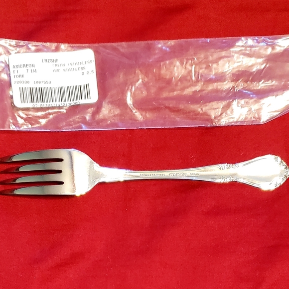 AMC "Creon" Stainless Steel Dinner Fork - Rose Tip - Vintage - Picture 2 of 4